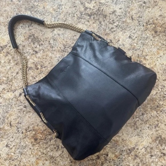 Foley & Corinna Black Leather Hobo Bag - Picture 2 of 10